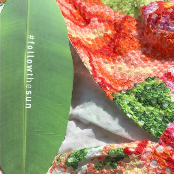 Farm Rio Vintage Floral Eyelet Mini Dress - Picture 5 of 8